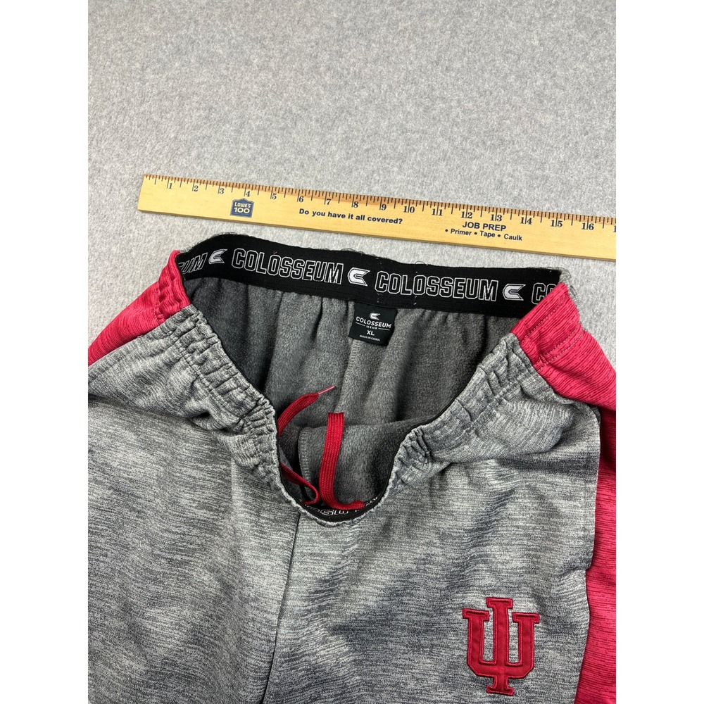 Indiana University IU Hoosiers Sweatpants Mens XL Gray Colosseum Joggers Stripe - Picture 8 of 8